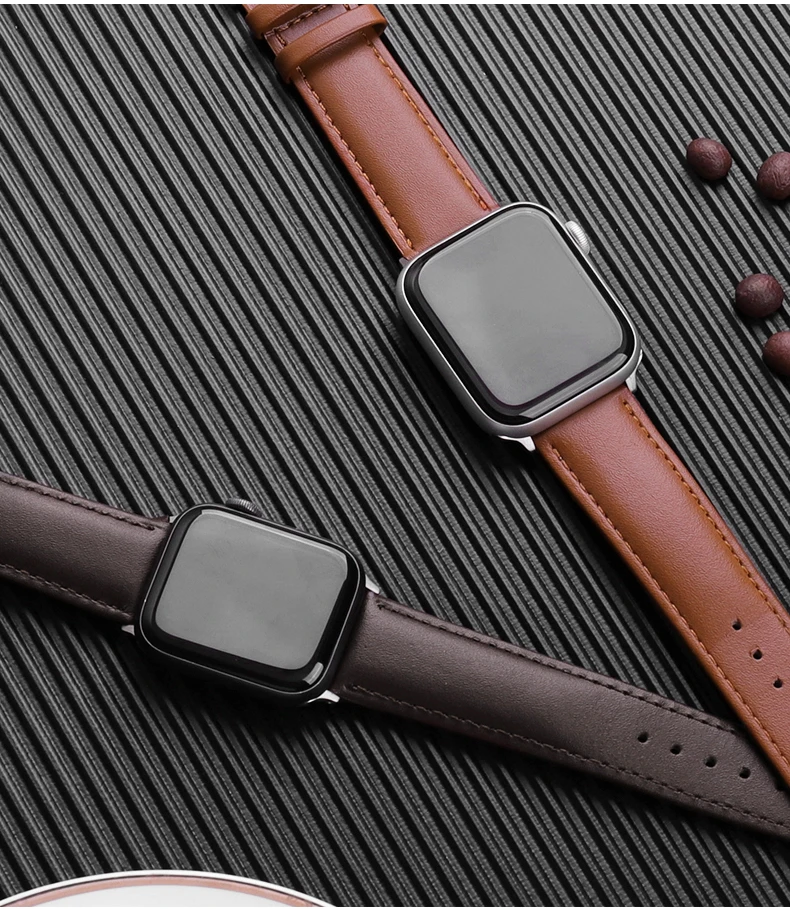 Real Leather Strap for Apple watch 76 se 44MM 40MM Business Band Watchband Bracelets Smart iWatch Series 543 42MM 38MM 45mm 41mm