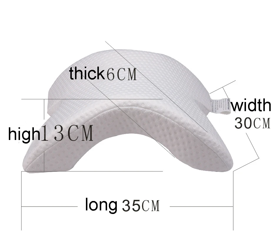 U образная Изогнутая подушка для сна из пены с эффектом памяти шеи полым дизайном