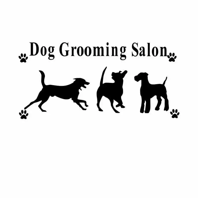 Pet Shop виниловая наклейка на стену сексуальная девушка с надписью собака салон Уход за лошадьми Настенная Наклейка для домашнего декора