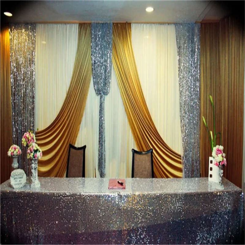 Блестящая блестящая ткань 1 2 Х5 ярдов сделай сам костюм для танцев сценический