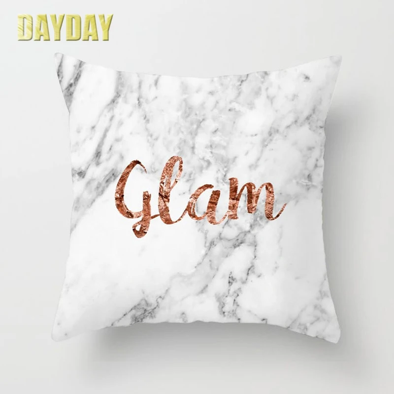 Marble Cushion Cover 45*45 Geometric Printed Pillowcase Sofa Decorative Pillows For Livingroom Home Decor Cushions Pillow Case | Дом и сад