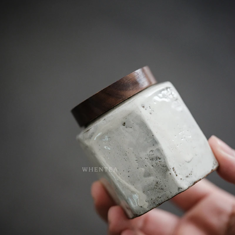 

Chinese Ceramic Tea Caddy Bamboo Vintage White Japanese Kitchen Storage Tea Caddy Organizer Small Contenedor Teaware BL50CG