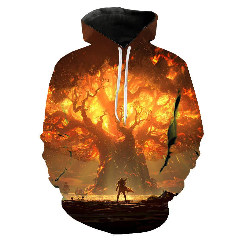 

World Of Warcraft Hoodies Game 3D Printed Sweatshirt Men Women Fashion Streetwear Oversized Hoodie Pullover
