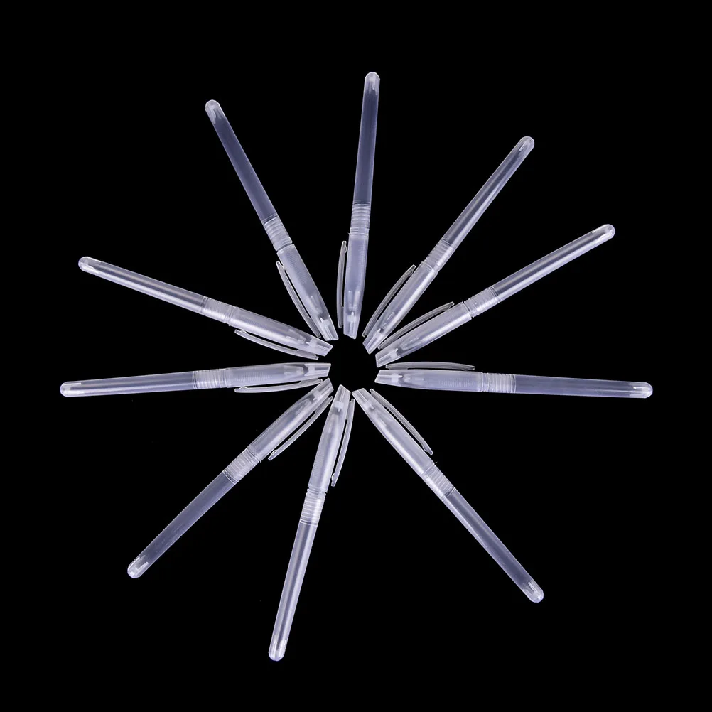 10Pcs Simple Styple Cheap Pen Shell Cover Transparent Gel Ballpoint office supplies |