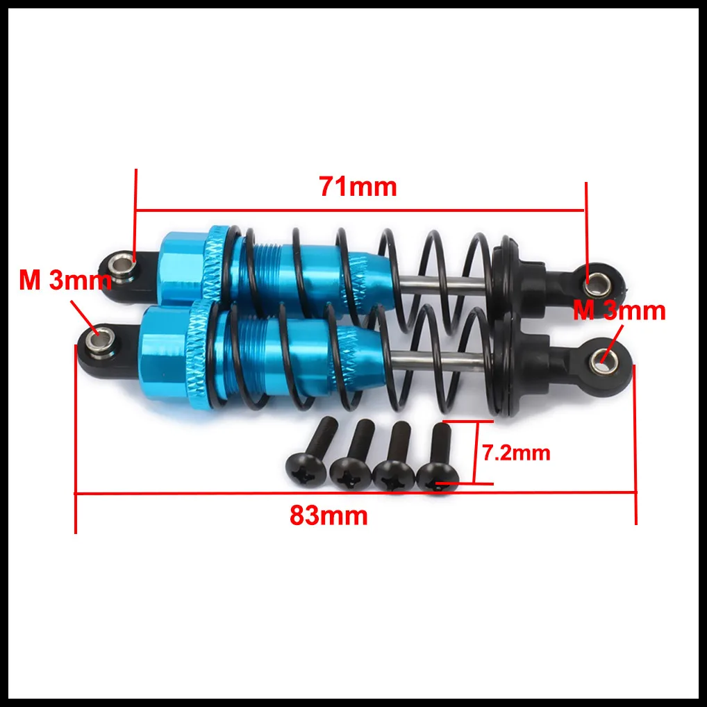RCAWD масляных Стиль 85 мм алюминиевый передний амортизатор для rc 1/10 wltoys K949-010