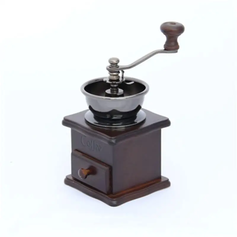 Comprare Macinacaffè HMT Vintage In Legno Massello Macinacaffè Manuale In Acciaio Inossidabile Macinacaffè Portatile