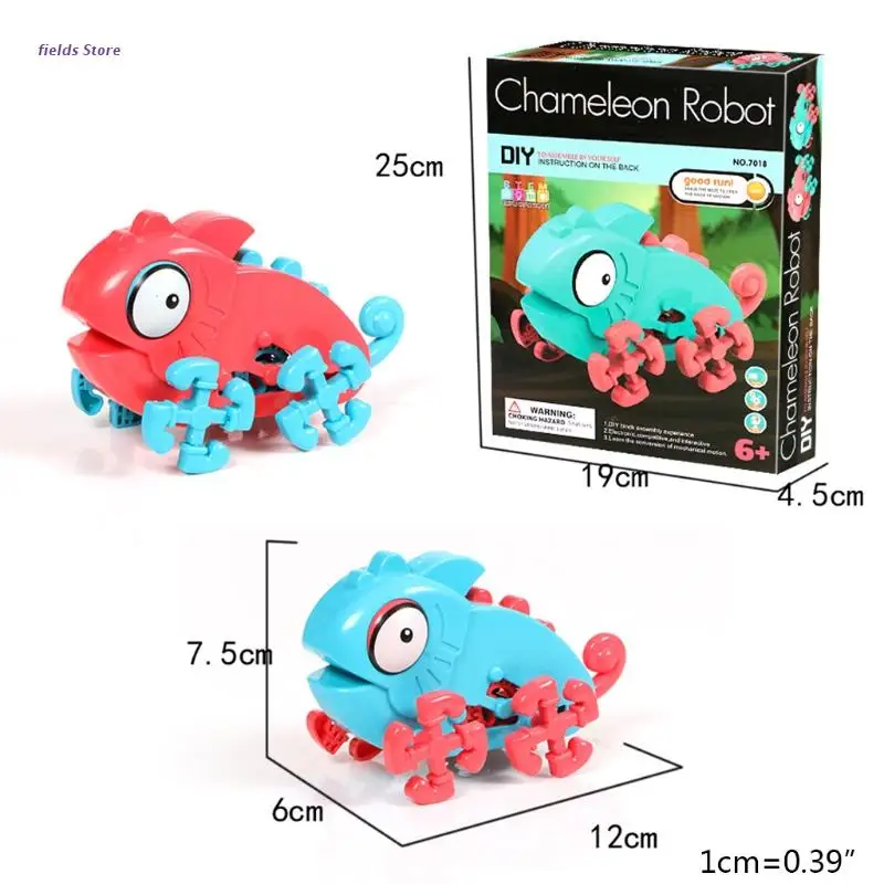 

Movable Science Animal Assembly Creativity Toys DIY Lizard Model Focus for Boys