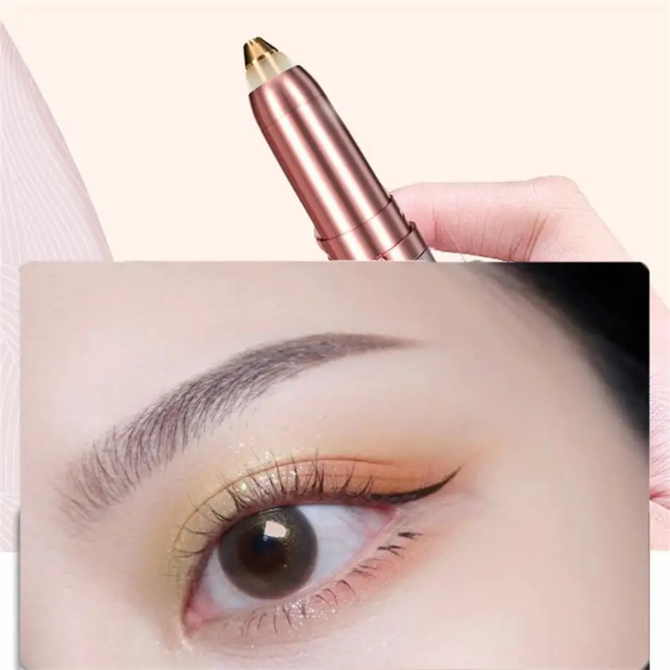 

USB Eyebrow Trimmer Color Box Packing Portable Eye Brow Shaper Shaping Facial Hair Remover for Women Makeup Tool