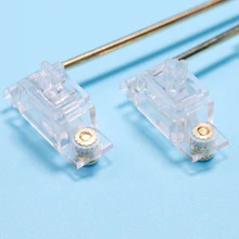 GKs Transparent Gold Plated Pcb screw in Stabilizer for Custom Mechanical Keyboard gh60 xd64 xd84 6.25x 2x 7x xd96 xd87