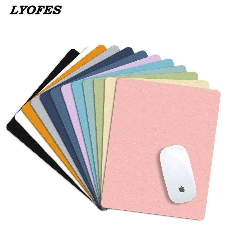 

Deskpad Cute Desk Mats 21x25cm Mouse Pad Mini Waterproof PU Leather Laptop Mouse Mat Keyboard Desktop Protector Office Supplies