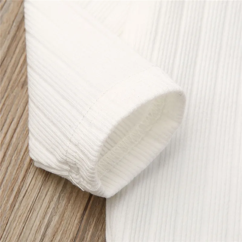 Детская зимняя трикотажная рубашка Pudcoco для маленьких девочек + мини-юбка на