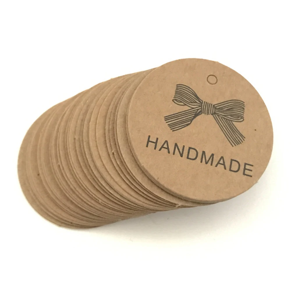 100 шт. благодарим вас этикетка ручной работы винтажные наклейки крафт подарок