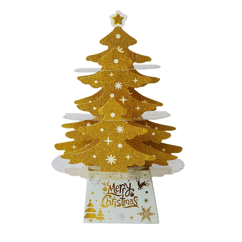 

DIY Christmas Tree Christmas Desktop Decor Santa Snow Frost Village House Christmas Decoration for Home