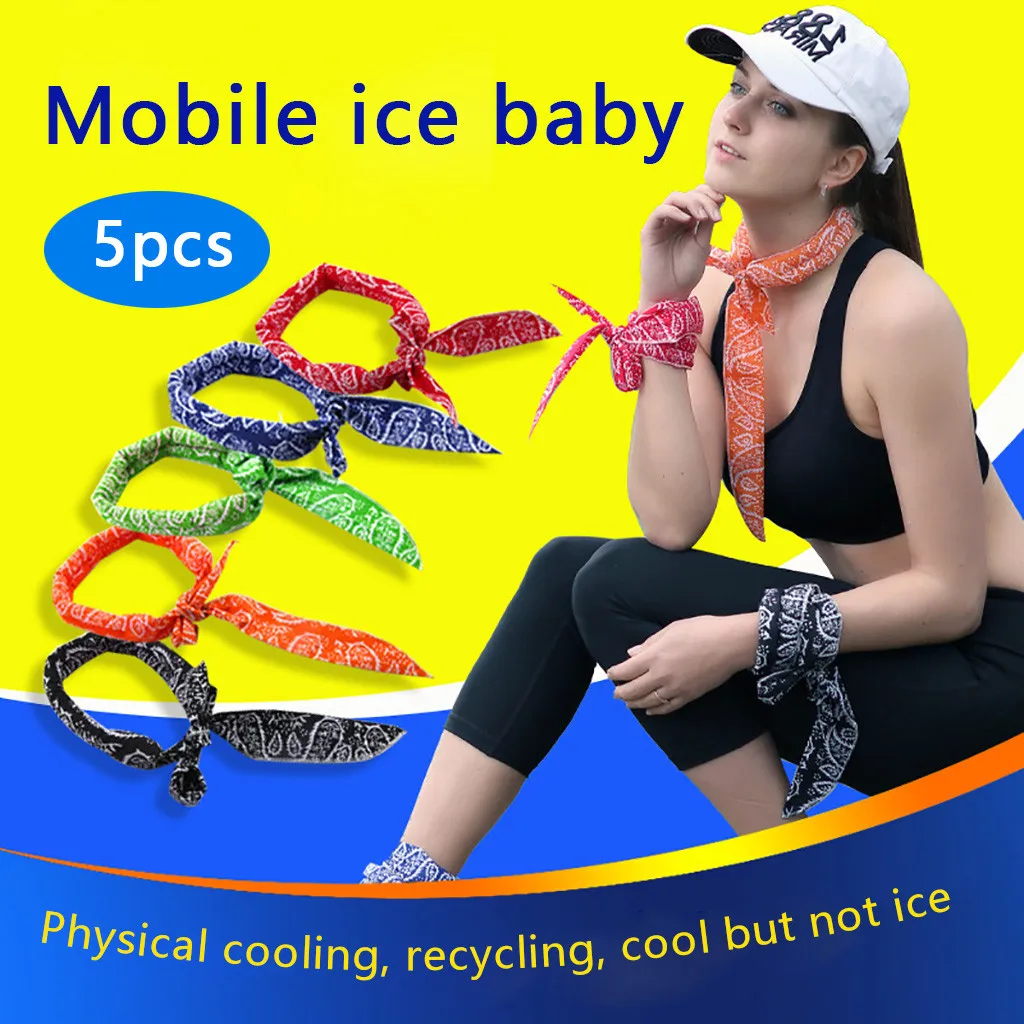 Женская спортивная повязка для волос йоги охлаждающая бандана тела шарф на