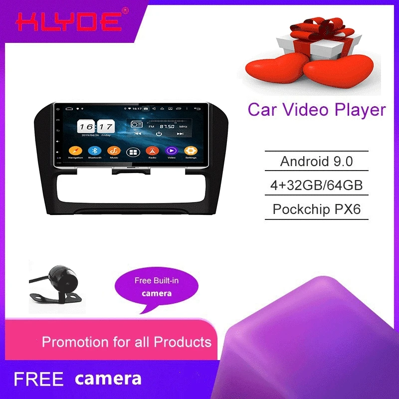 Автомобильный DVD плеер KLYDE Android 10 для C4 2012 2014 GPS навигация автомобильное радио