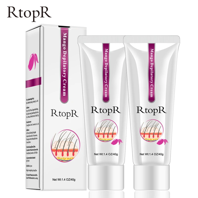 

2pcs Mango Body Hair Removal Cream for Men and Women Hand Leg Hair Loss Cream Removal Armpit Hair Care Depilatory Cream