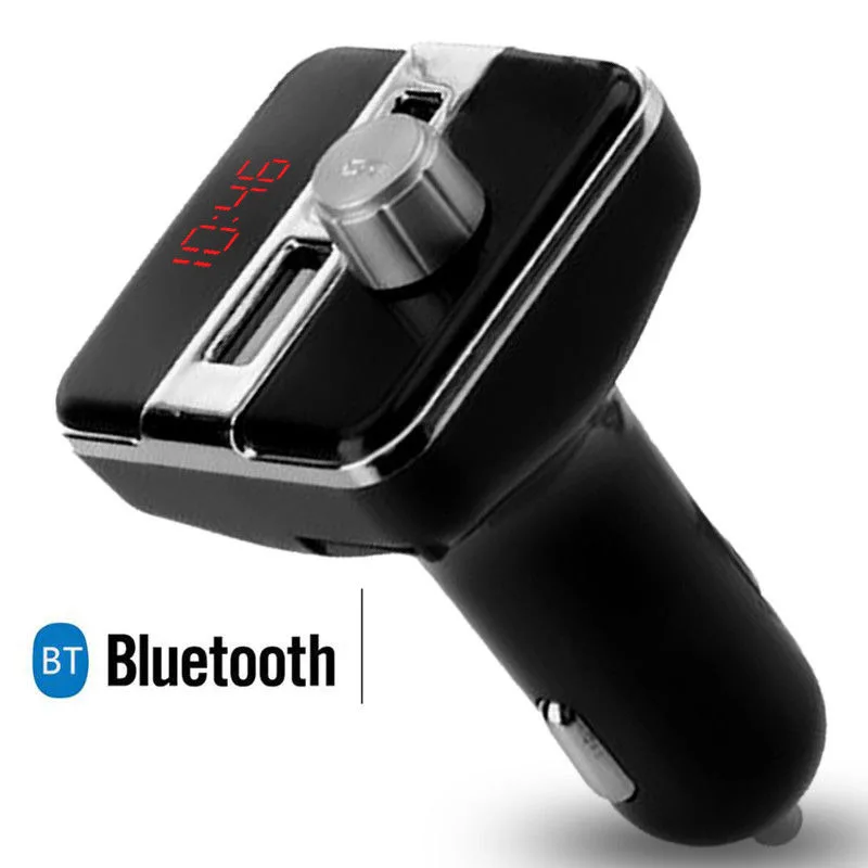 Bluetooth беспроводной радио автомобильный комплект MP3 музыка USB зарядное устройство адаптер fm-передатчик