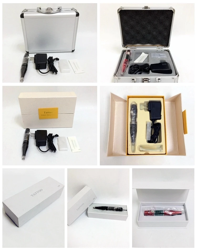Микро-blading pen kit dermografo microblading Беспроводная Косметическая Перманентная татуировка машина с немецкий двигатель для бровей губ