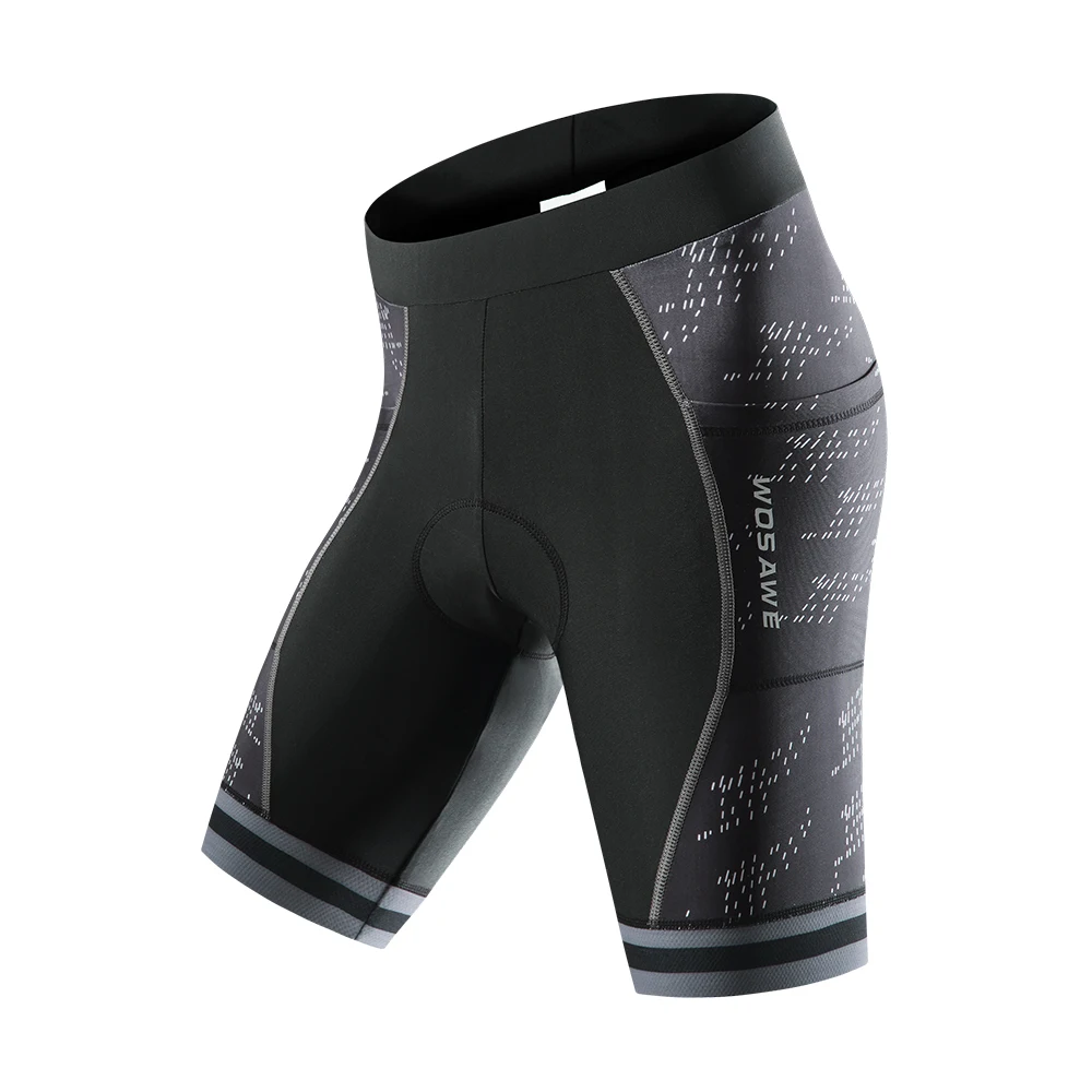 

WOSAWE Women's Cycling Shorts Gel Padded MTB Bike Shorts High Waist Riding Short Pants Tights Pockets Shorts Quick Dry Trousers