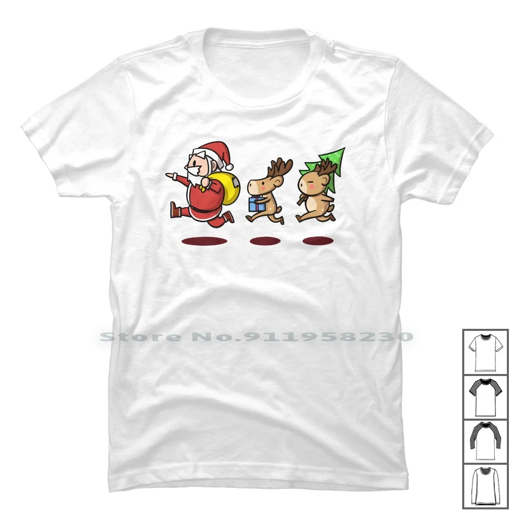 

Santa Claus & Friends T Shirt 100% Cotton Claus San Mom End Dad Ant Us Om Ny Funny