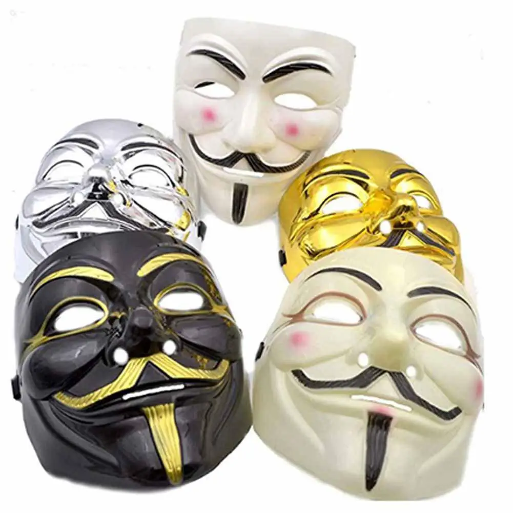 Вечерние Маски V для вендетты 1 шт. 4 стиля маски косплея Хэллоуина аксессуары
