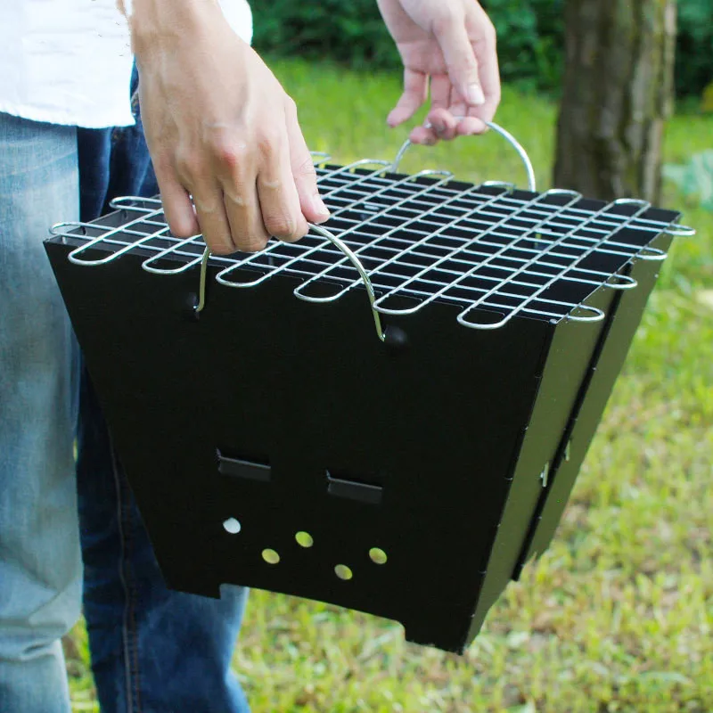 

Goldbaking Charcoal Grill Heavy Duty Steel Construction For Outdoor Barbecues Camping Tailgating Traveling BBQ Charcoal Rack