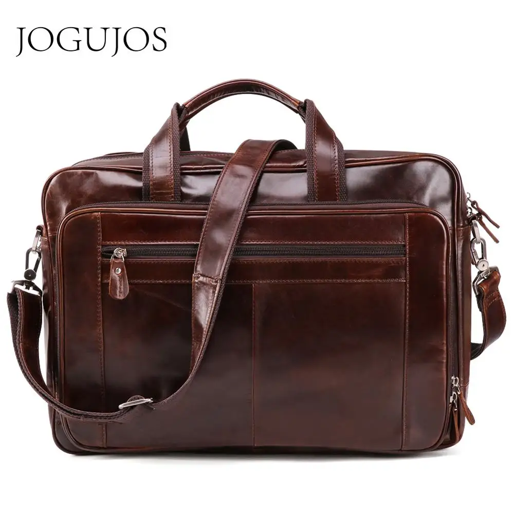 JOGUJOS новый мужской портфель из натуральной кожи роскошная сумка для ноутбука