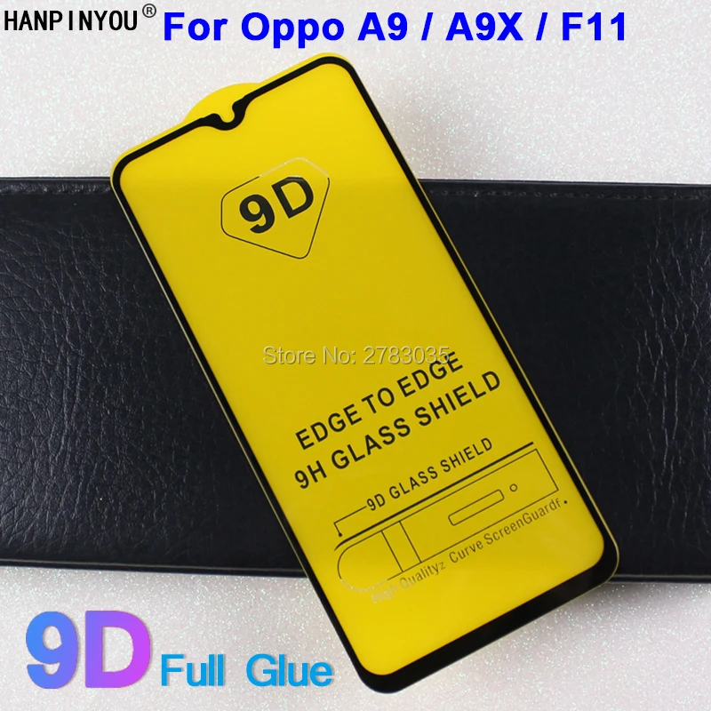 Для Oppo A9/A9X/F11 5D 6D 9D полное покрытие из клея закаленная Защитная стеклянная пленка