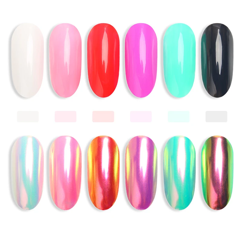 Мерцающий Блеск для ногтей цвет Фэнтези жемчужное зеркало волшебное радужные