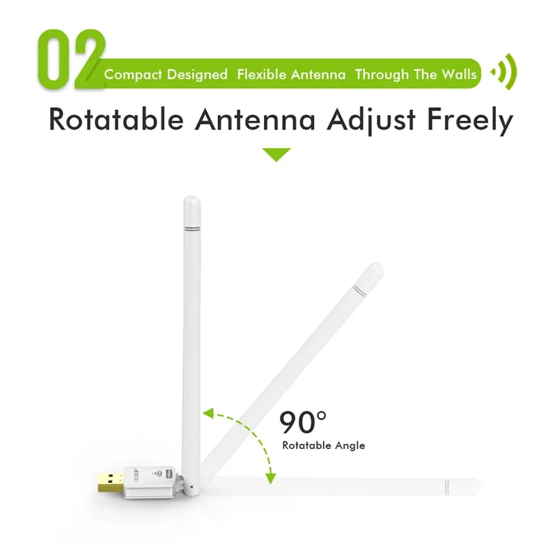 Wi Fi адаптер EDUP 150 Мбит/с 802 11 a/b/g/n|Сетевые карты| |