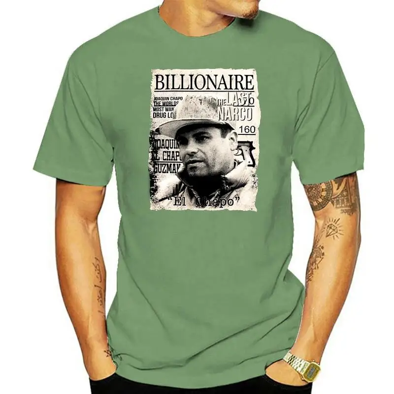 

The Last Narco El Chapo T Shirt For Men Dropshipping Short Sleeve Cotton Plus Size Custom Team Tee 4Xl 5Xl 6Xl