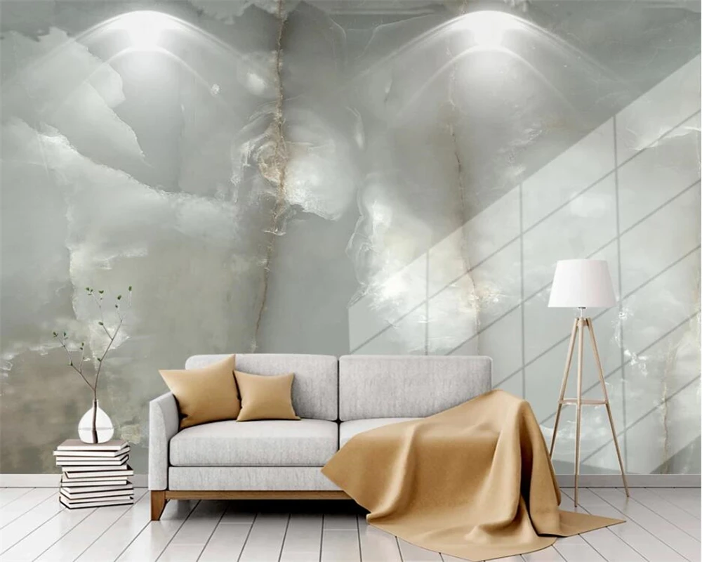 Новый модный атмосферный синий сланцевая плита мраморные обои papier peint |