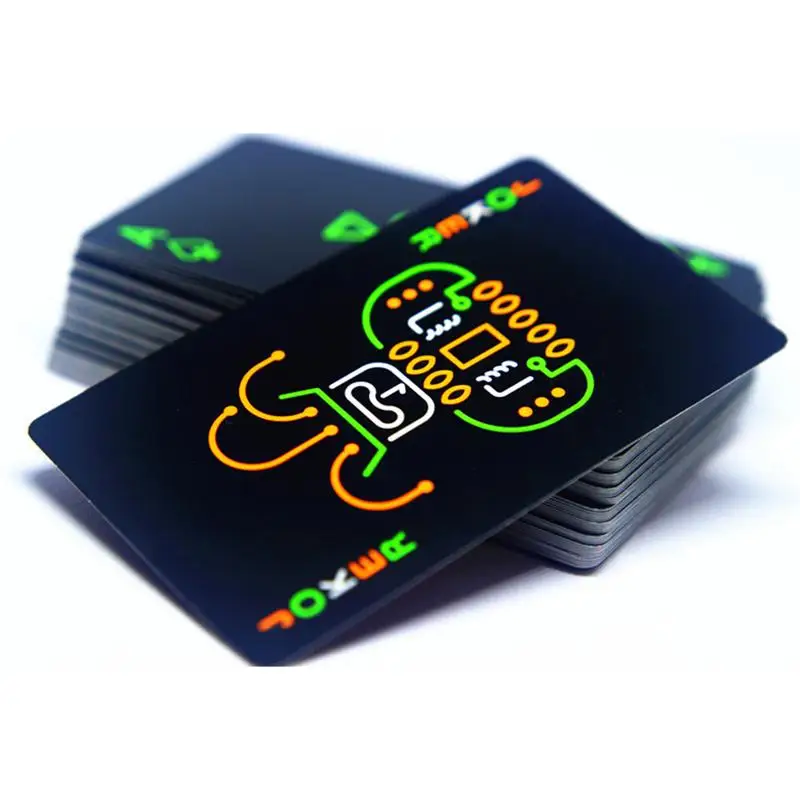 

2022 KTV Ночная светящаяся коллекция специальные покерные черные светящиеся флуоресцентные покерные карты игральные карты флуоресцентная па...