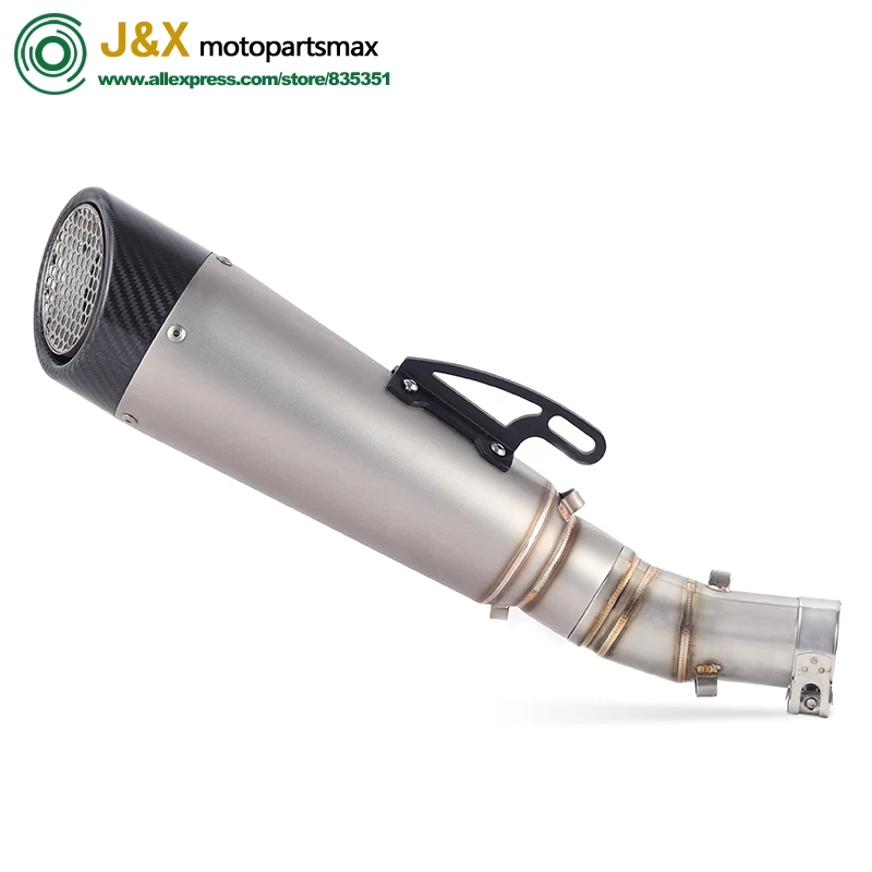 

Full System Slip-On For kawasaki ER-6N ER-6F ER6N ER6F NINJA650R 2012-2017 Motorcycle Full Exhaust Muffler Middle Link Pipe