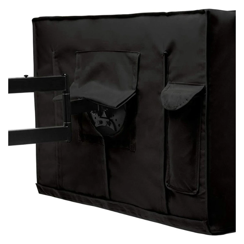 

Outdoor TV Screen Dustproof Waterproof Cover Set Cover High Quality Oxford Cloth Black Television Case for TV 22'' To 70''