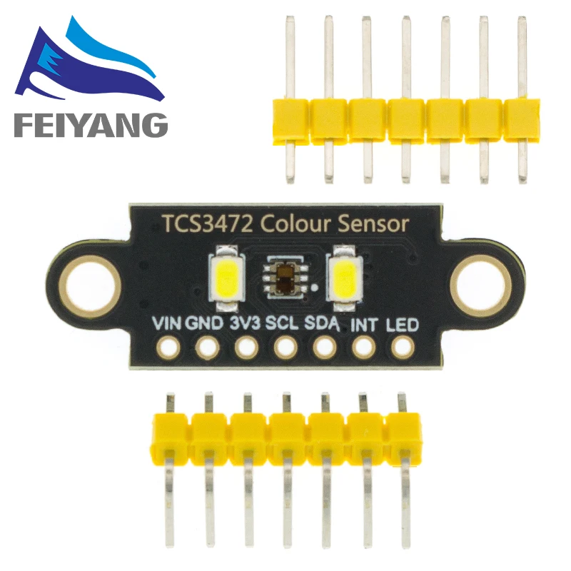 10 шт. цветной датчик STM32 TCS34725 RGB версия с двумя отверстиями модуль макетной платы |