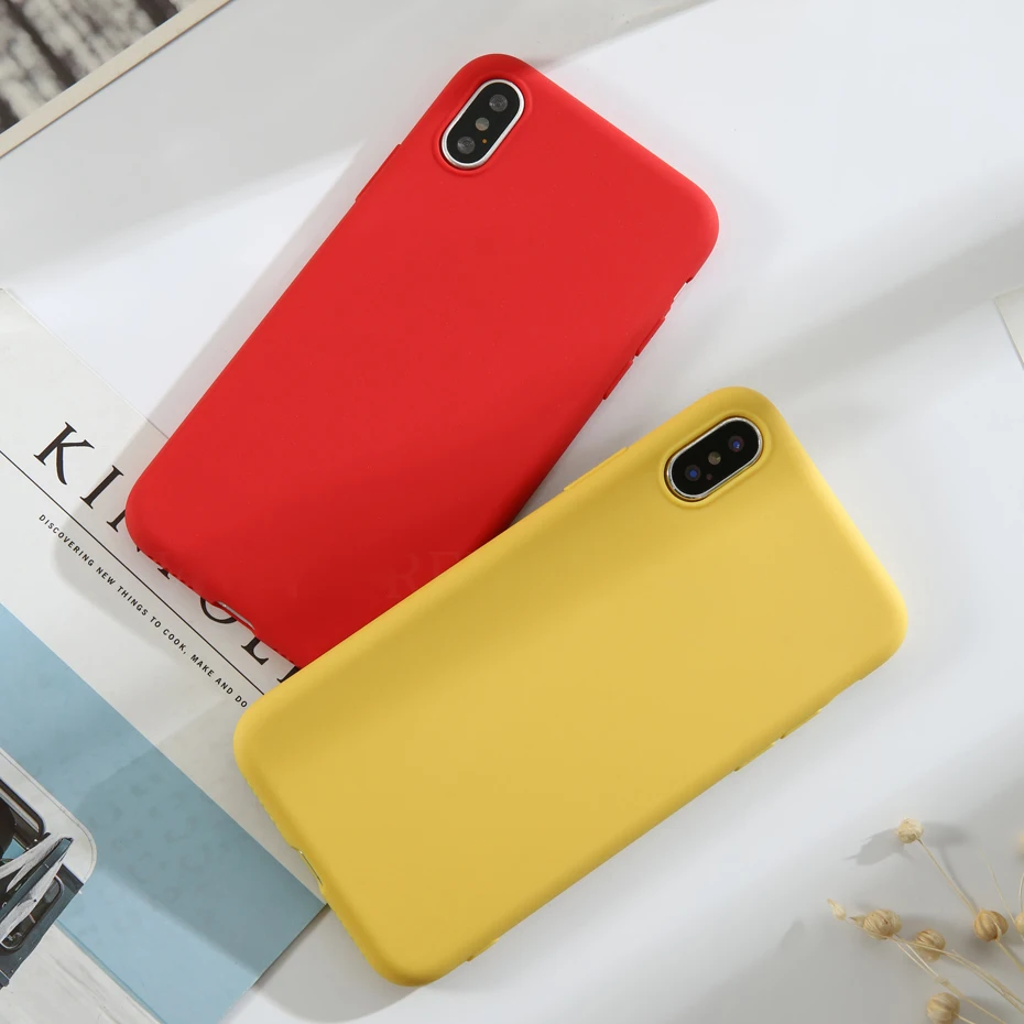 Matte Case for XIAOMI MI 9 SE 9T REDMI 7A 7 K20 Note Cute Soft TPU Silicone Full Protection Cover | Мобильные телефоны и