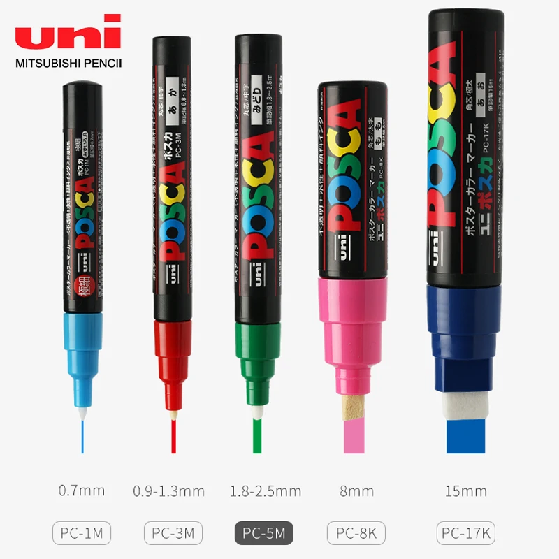 Постер UNI Mitsubishi PC 1M/3M/5M POSCA POP маркер для рекламы на водной основе 0 7 2 5 мм Рисование