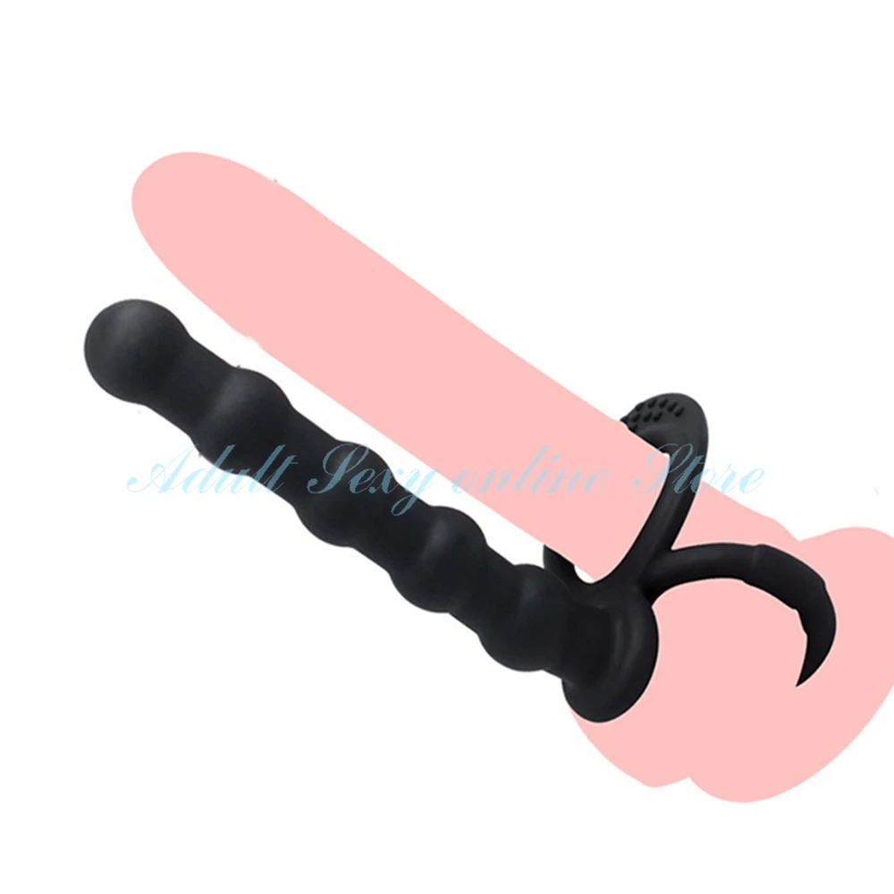 Реалистичный фаллоимитатор для пениса анальные пробки двойного проникновения