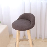 jhwarmo non slip hotel bar chair cover restaurant cotton fabric stretch chair dining household seat cover brown high stool cover