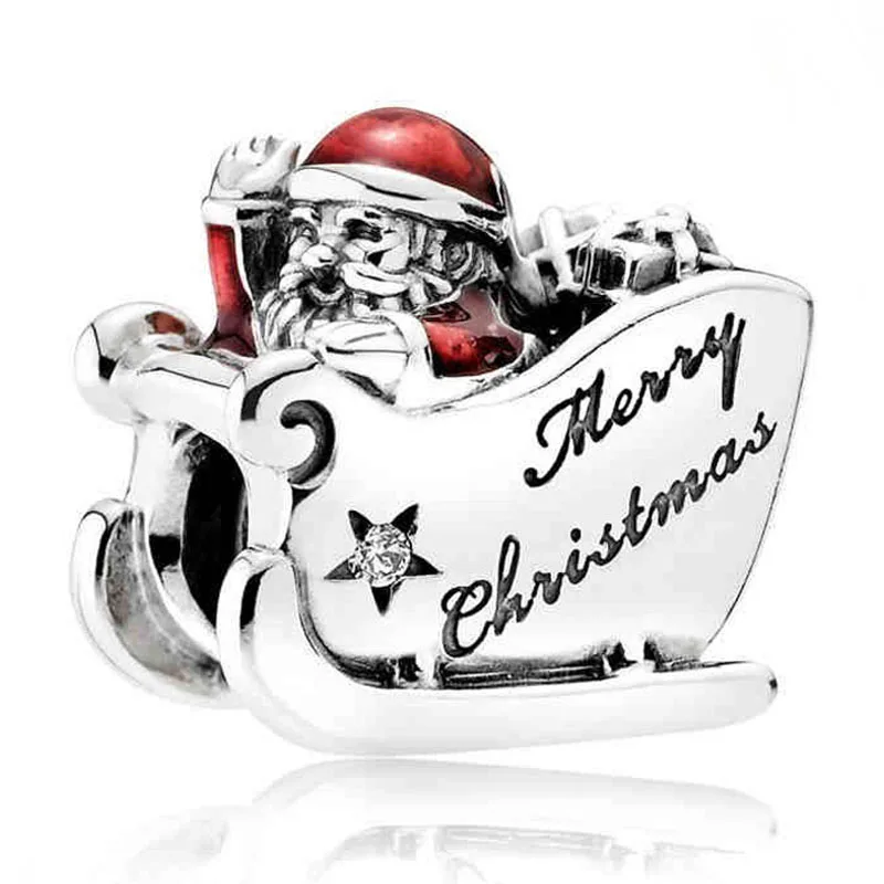 Искусственные серебряные шармы крылья ангела Санта в подарочной коробке Grotto