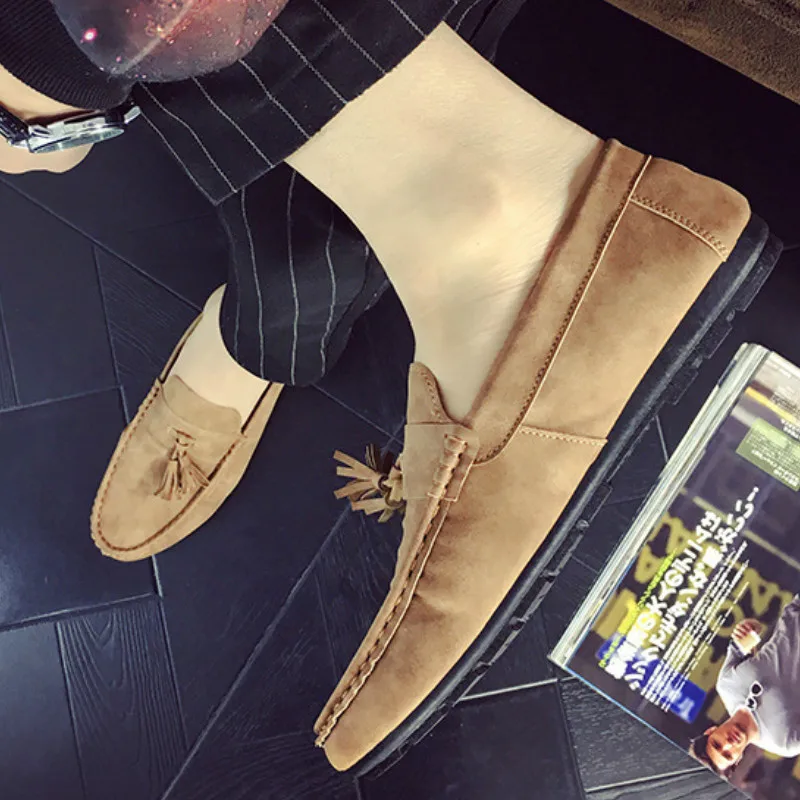 Summer Shoes Men Flats Slip On Male Loafers Driving Moccasins Homme Casual Fashion Dress Wedding Footwear | Обувь