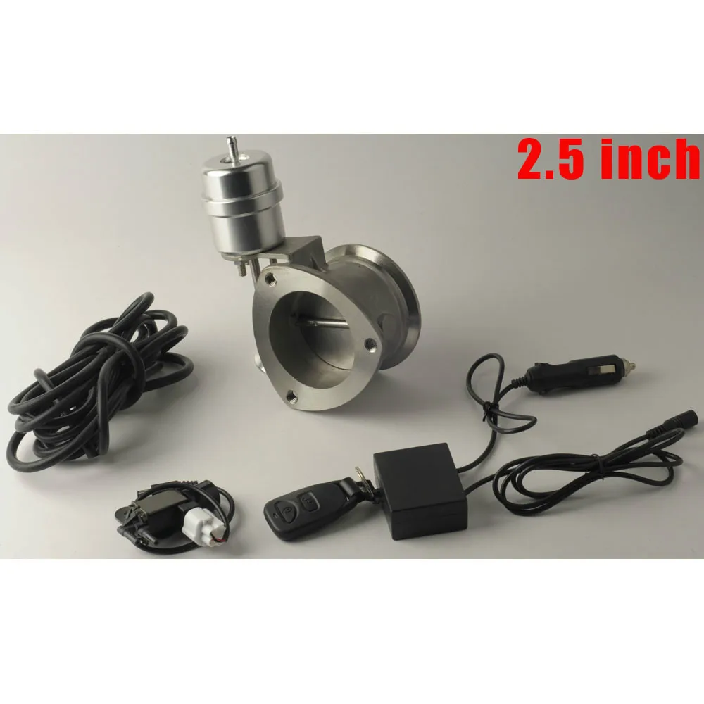 

universal 1 Set New Car Vacuum Exhaust Cutout Valve 2.5'' 63mm Open Style Wireless Remote Controller Set