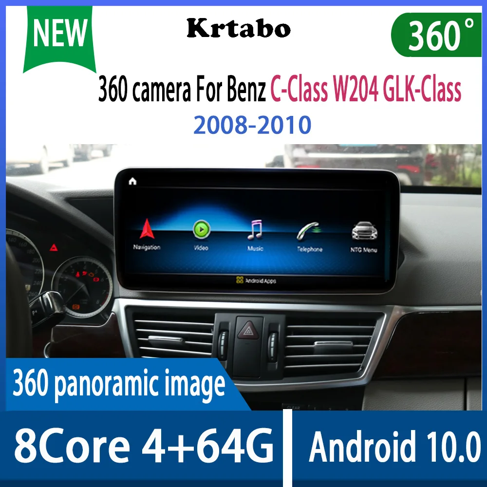 

Android 10 4G + 64G android 10,0 Автомобильный мультимедийный радиоплеер 360 камера для Benz C-класс, CLK-Class W204 2008 2009 2010