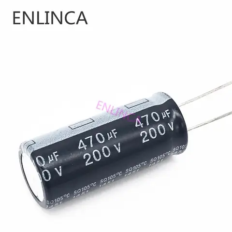 2 шт. алюминиевый электролитический конденсатор ENLINCA 200V 470UF