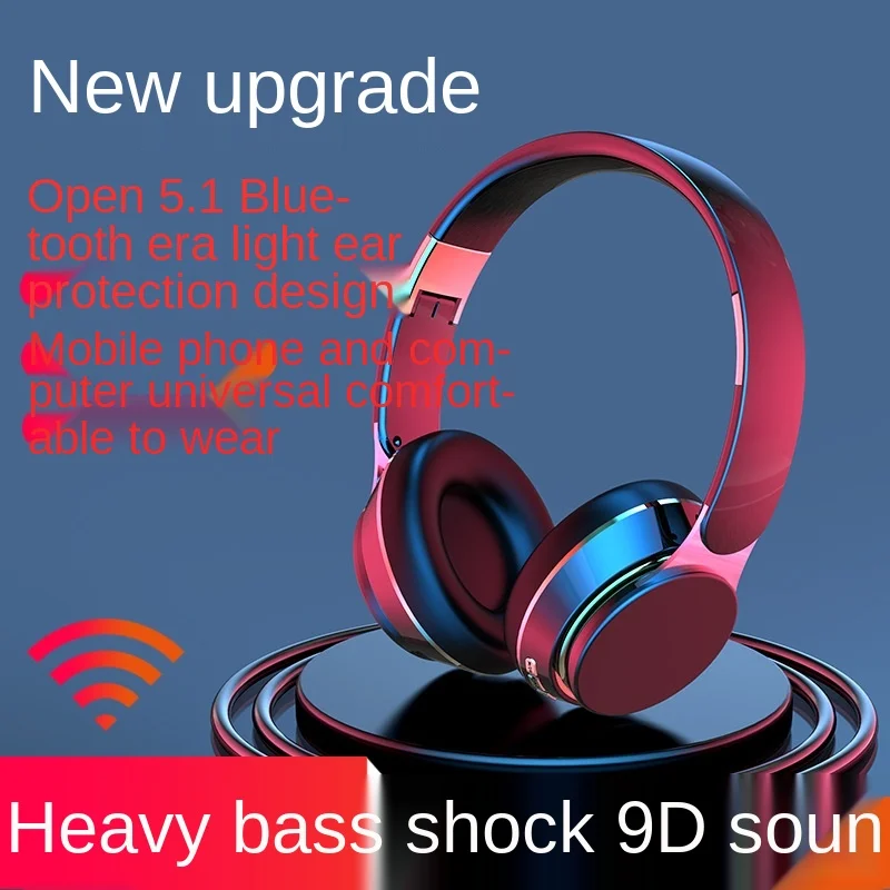 

Cross-border explosion of new black technology subwoofer wireless sports headset 5.1 game noise reduction Bluetooth headset