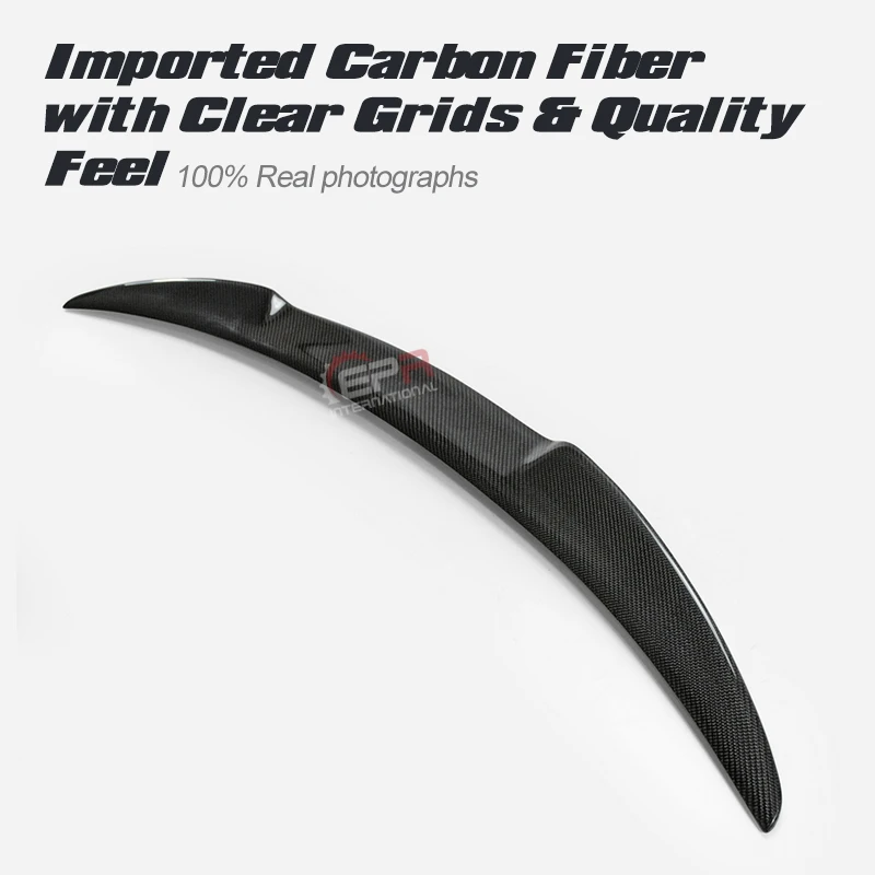 Углеродное волокно крыло губ для Giulia 952 2017 + LE стиль задний спойлер Комплект