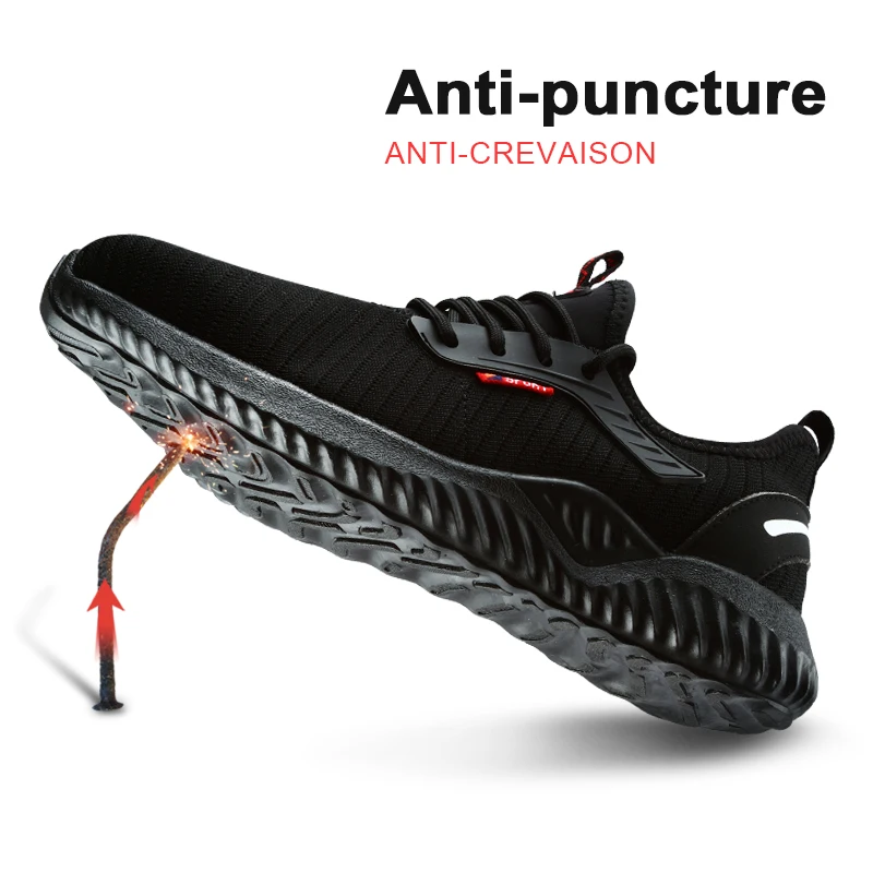 DYKHMILY/Рабочая обувь со стальным носком для мужчин легкие дышащие удобные