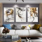 Современный минималистичный абстрактный геометрический декор для гостиной живопись атмосферная золотая линия Хрустальная фарфоровая живопись диван