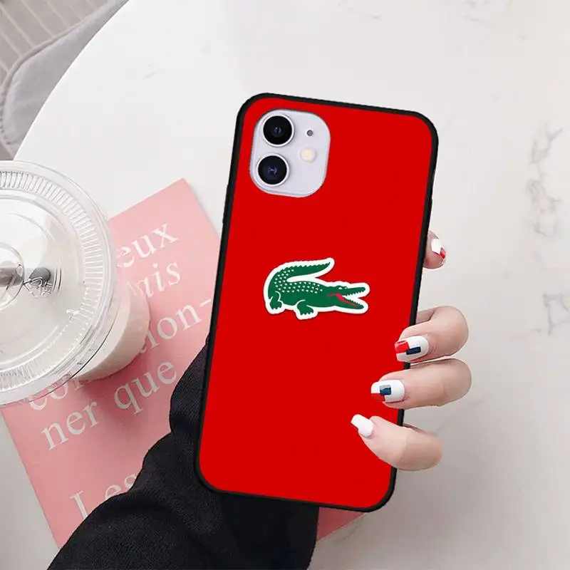 

France brands lacoete Phone Case For iphone7 8 plus 7 8 6 6s plus X XR XS MAX 11 12 Pro Max Cover